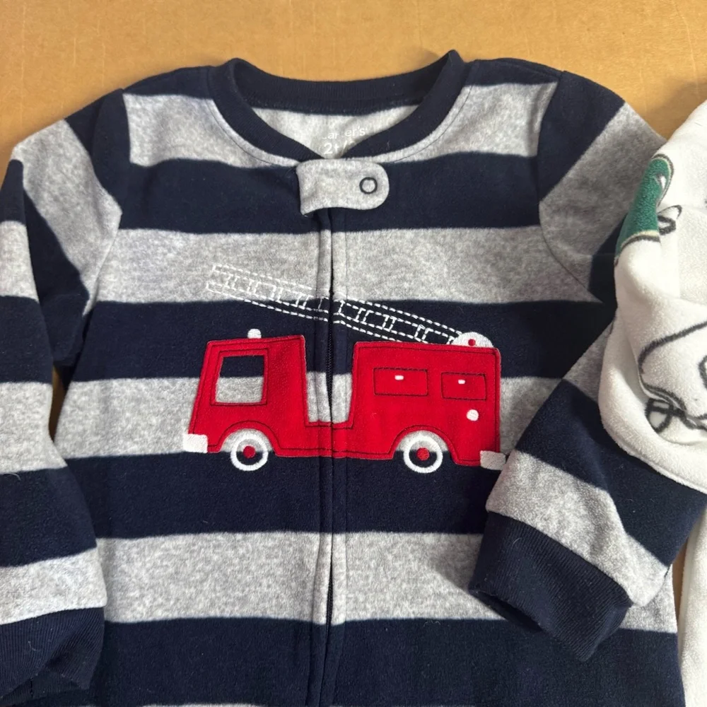 Carters Pajamas Toddler Footed Fleece Sleepers 2 Count